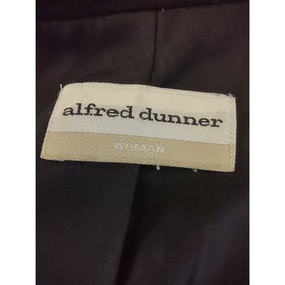 ALFRED DUNNER Jacket 2X Black Ecru Geometric Floral Lightweight Fall - Picture 4 of 5